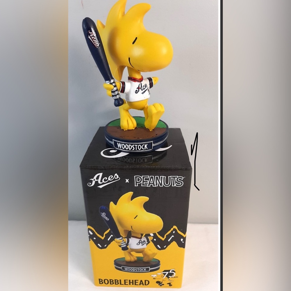Reno Aces Bobble-Head - PEANUTS - Woodstock - Baseball